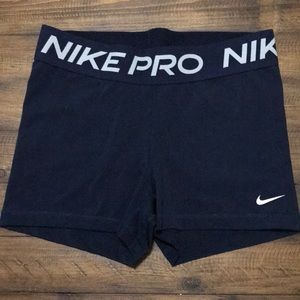 Nike pro navy blue booty shorts